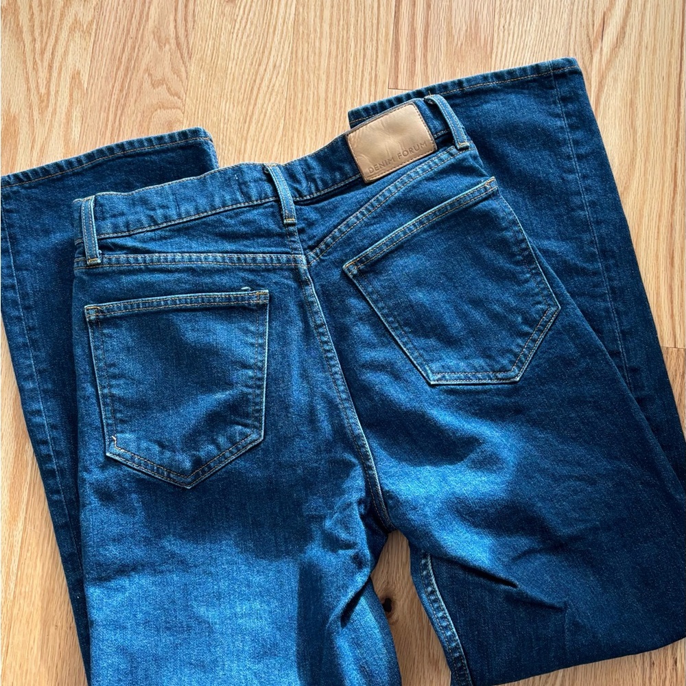 Denim Forum Indigo Straight Leg Jeans